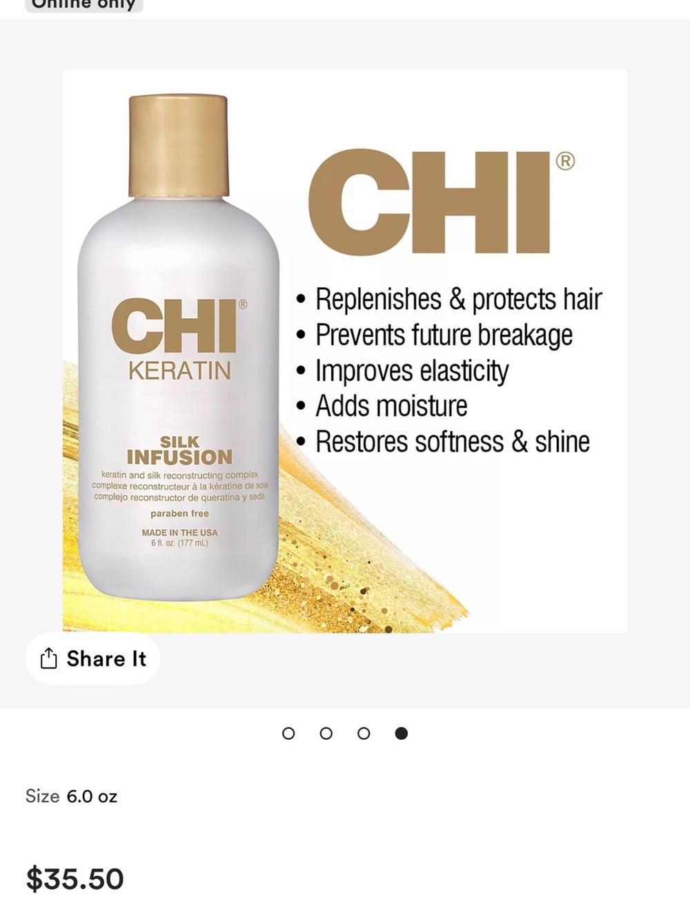 Chi Keratin Silk Infusion Hair Treatment Reconstructing Complex - Picture 6 of 8